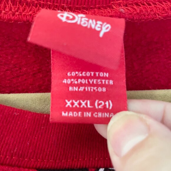 Disney Mickey Mouse Christmas Sweatshirt Size 3X - Picture 4 of 4